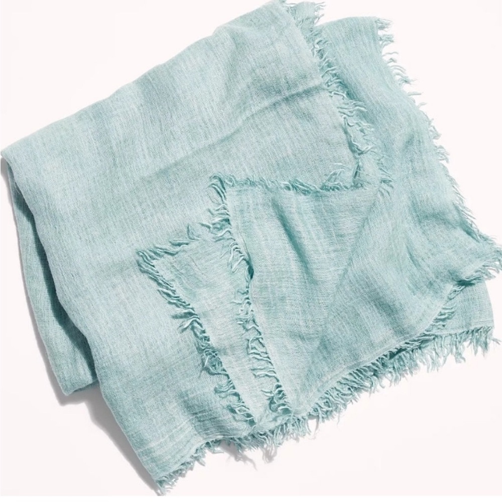 Free People Light Teal Scarf